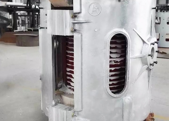 Water Cooling 500kg Scrap Metal Smelting Furnace 1000HZ Medium Frequency