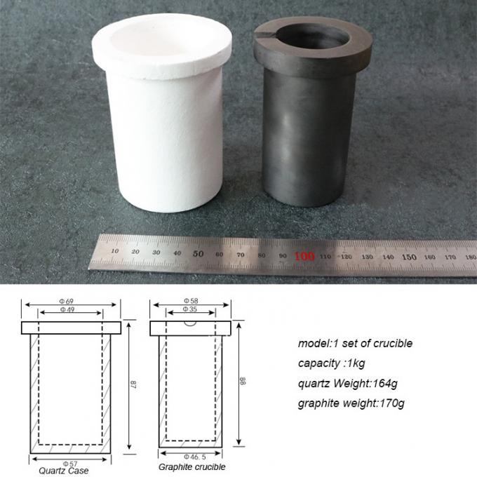 Easy Operate Large 2kg Graphite Crucible For Melting Steel